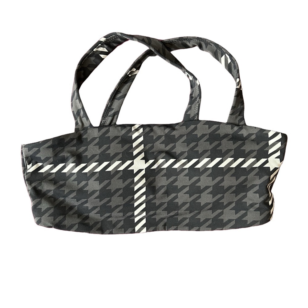 Offline by Aerie Real Me Xtra Square Neck checkered sports bra size XL